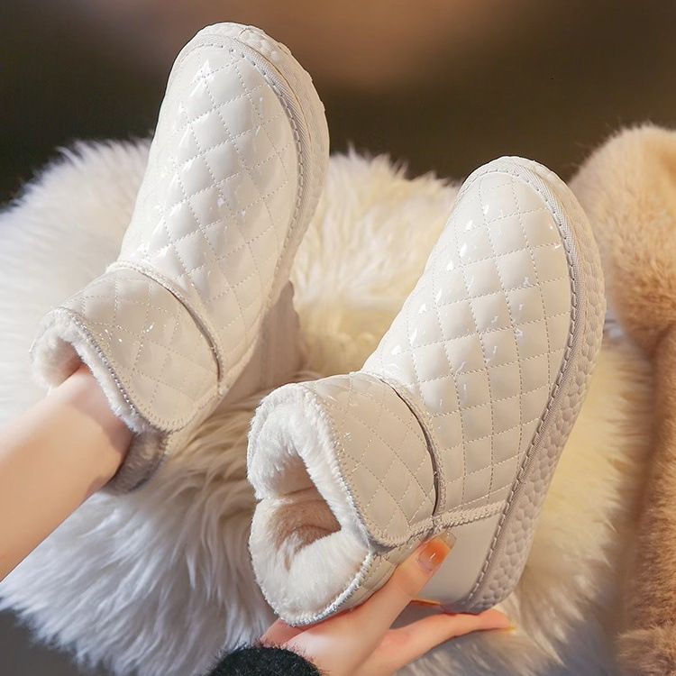 Ddmysports Snow Boots New Winter Versatile Waterproof Non Slip Thickened Fashionable Warm Cotton Women S Shoes Outdoor Shoes