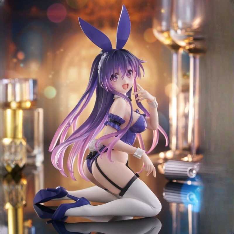 15CM Anime DATE A LIVE Yatogami Tohka Figure Bunny Girl Kneeling Posture Action Figure PVC Model Toys Doll Collection Decoration XJ250614