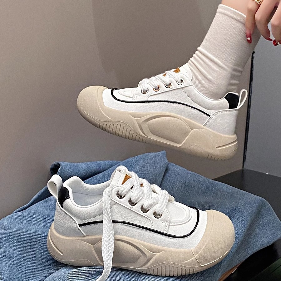 Ddmysports Women S Dad Sneakers Spring New Breathable Versatile Thick Soled Casual Sports Shoes Trendy Outdoor Shoes