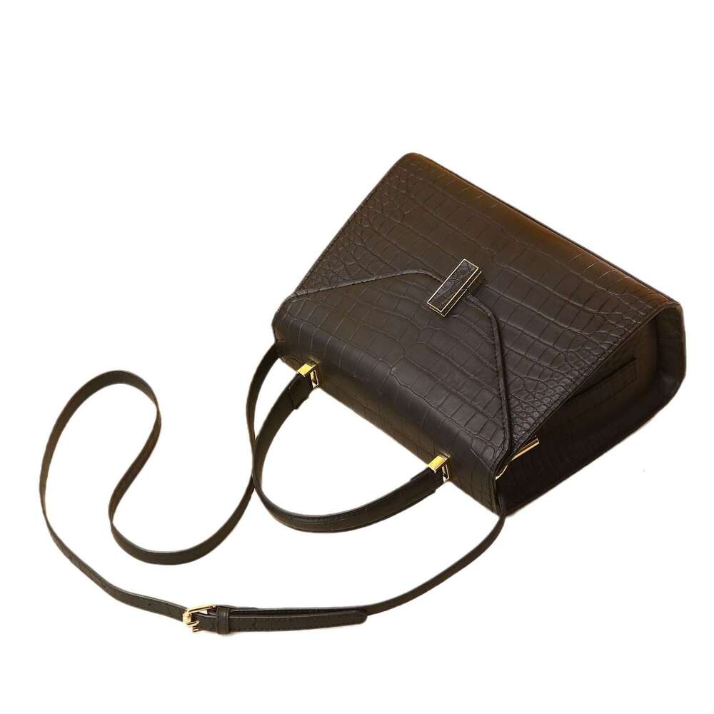 Color Belly Mist Crocodile Pattern Handbag Single Shoulder Crossbody Fashion Women's Classic Wale Bag Trend