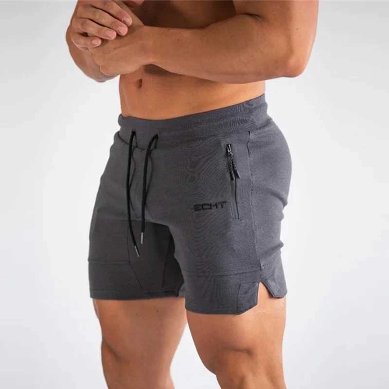 Mens Zip pocket sweatpants Fitness Gyms Shorts Men Summer Running Short Pants Male Jogger mesh Workout Beach sports shorts W250614