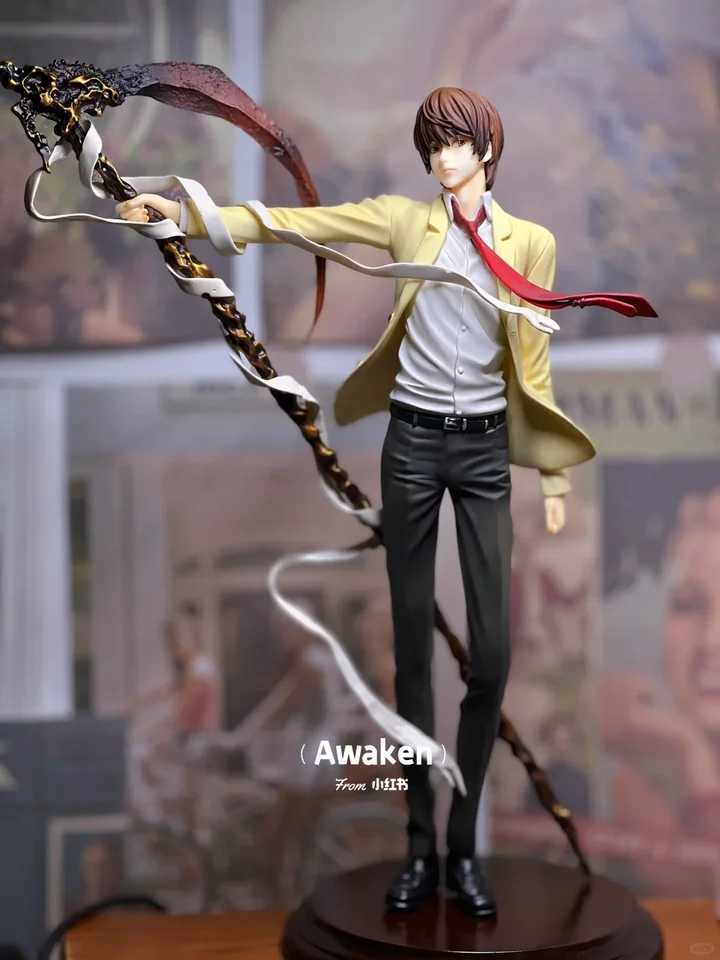 26cm Death Note Anime Yagami Light Action Figure Statue Figurines PVC Collection Sculpture Model Toy Boy Christmas Gift Ornament XJ250614