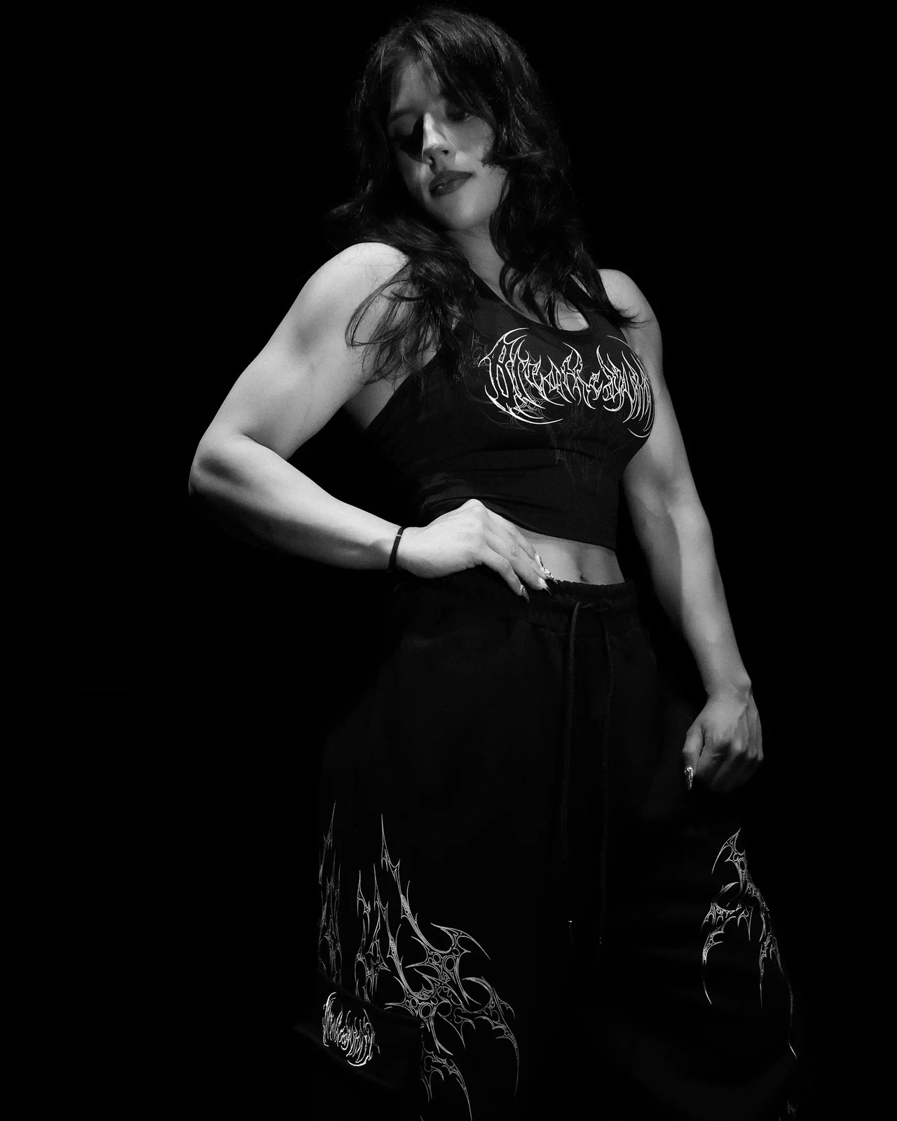 American Gothic Breathedivinity Womens Halter Neck Top Summer Street Y2K Sexy Muscle Fitness Backless Vest 250611