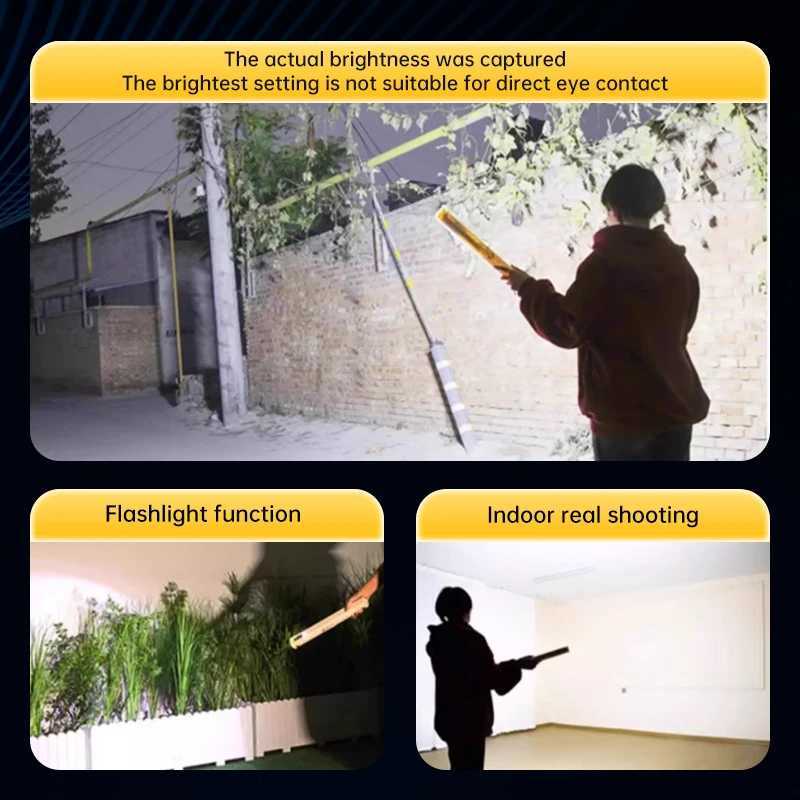 Super Bright LED Magnetic Work Light 10W/20W/30W with Hook USB Rechargeable Work Lamp Bar For Car Repair Outdoor Lighting W250613