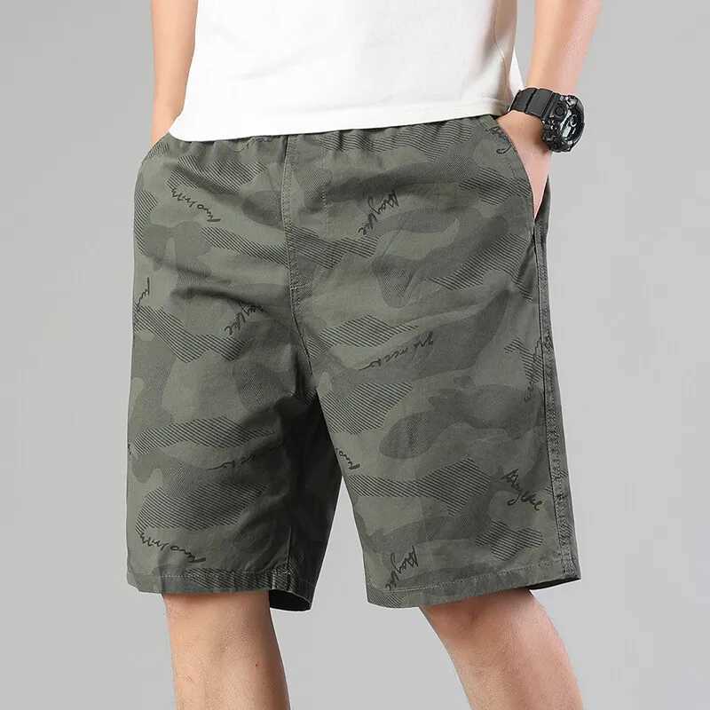 Mens Sweat Shorts Relaxed Fit Mens Cargo Shorts Casual Camo Shorts Drawstring Cotton Shorts Stretch Elastic Waist W250614