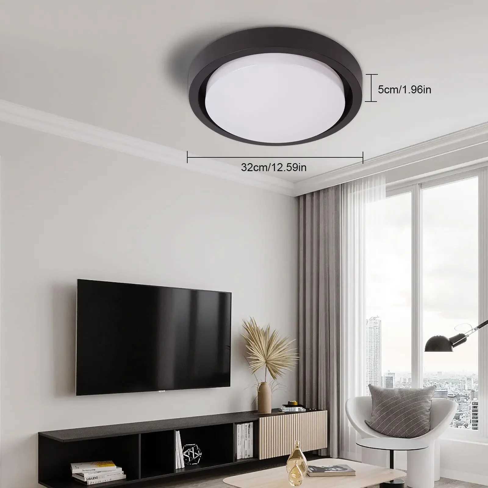 12 Inch Acrylic Ceiling Light LED Ceiling Lamp Living Room Lighting Fixture 18W Bedroom Light Fixture XJ2500613
