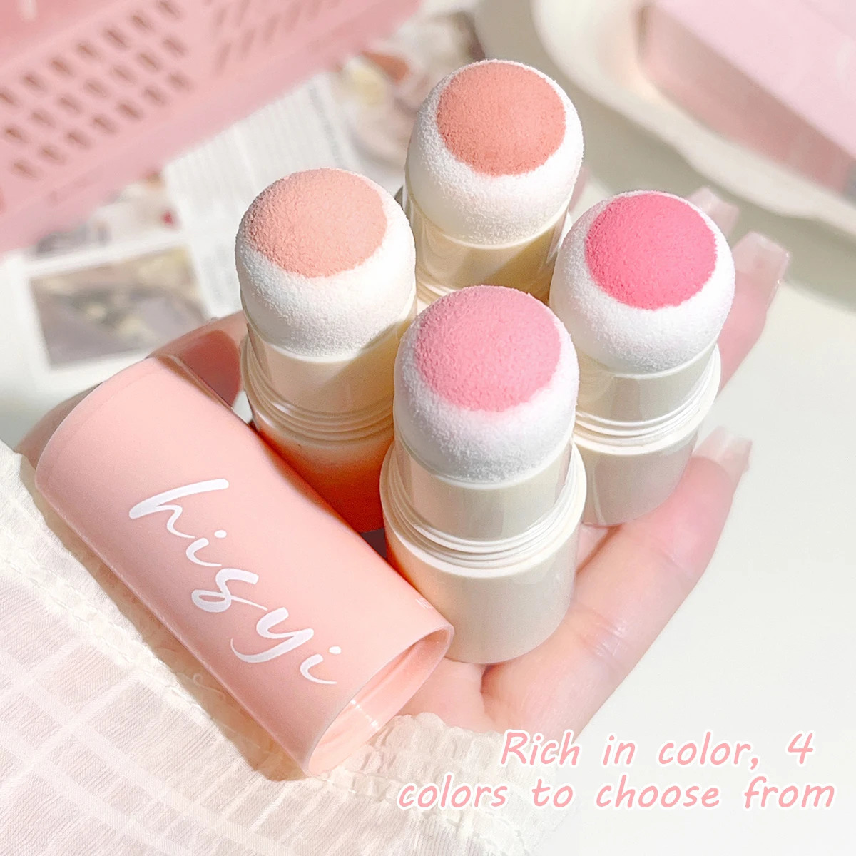 Blush Stick - Waterproof Natural Matte Medium coverage suitable for all skin tones natural saturated pink tone 250614