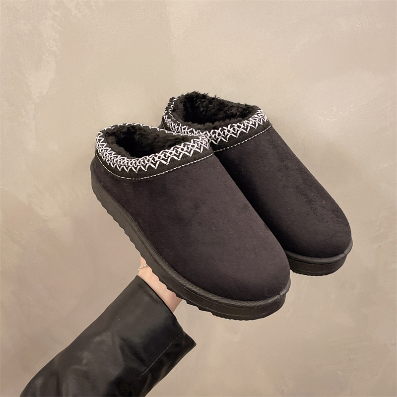 hot free shipping designer slippers for woman winter new Indoor outdoor wear warm casual Snow boots black grey brown Plush sandals