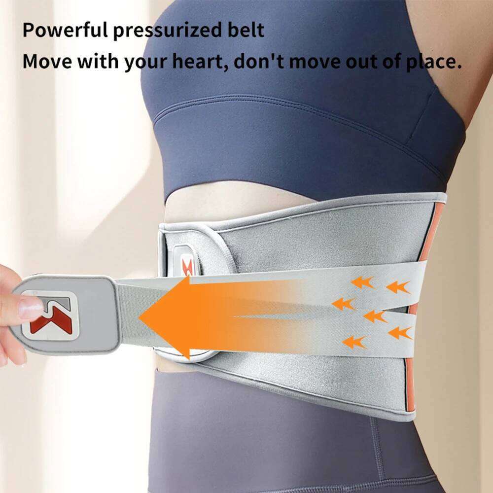 Electric Massager Vibration Hot Compress Lumbar Brace Belt Heating Waist Massage Back Support Relax