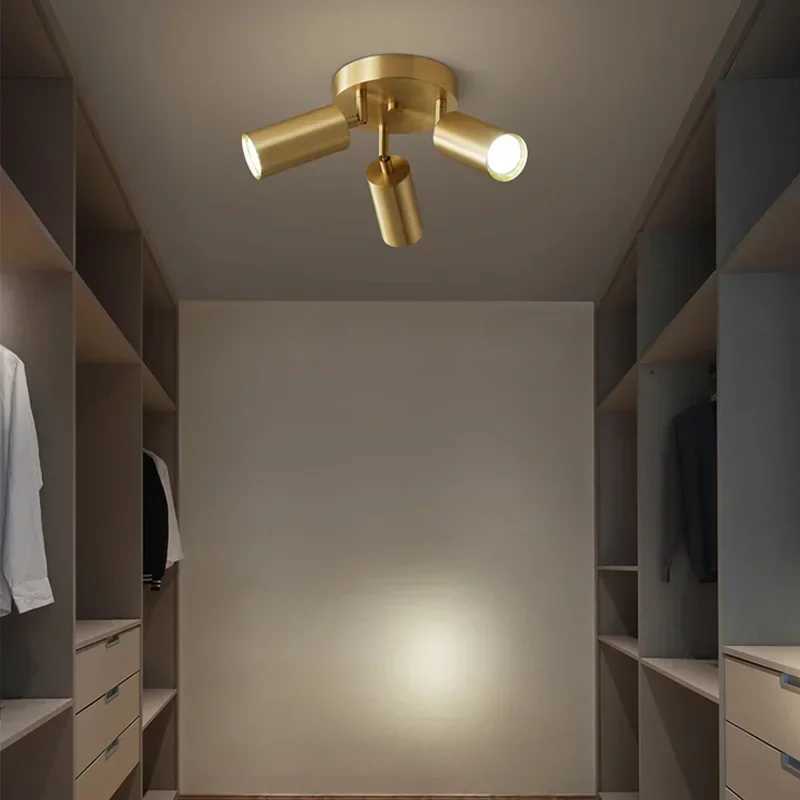 Modern GU10 LED Study Ceiling Lights Kitchen Fixtures Dining Room Background Decoration Lampshade Adjustable Stairs Aisle Lamp XJ2500613