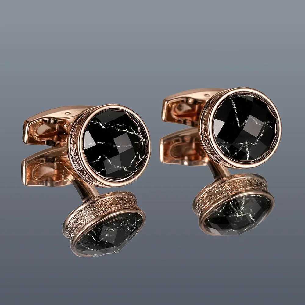 Vintage Geometric Enamel Cufflinks for Men French Fashion High-end Personalized Gifts Business Daily Shirt Cuffs Accessories XJ250614
