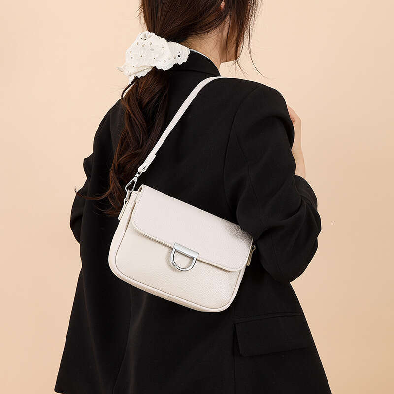 Genuine Leather Crossbody High-Quality Texture Spring Small Square Fashionable Elegant Versatile Shoulder Bag For Women