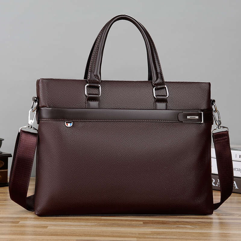 New Business Commuter Briefcase Laptop Men's Horizontal Shoulder Crossbody Bag