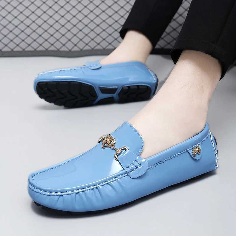 Doudou Shoes Womens 2025 New Soft Sole Slip- Lazy Loafers Handmade Trendy Easy for Mother Mens Casual Driving Shoes XJ250614