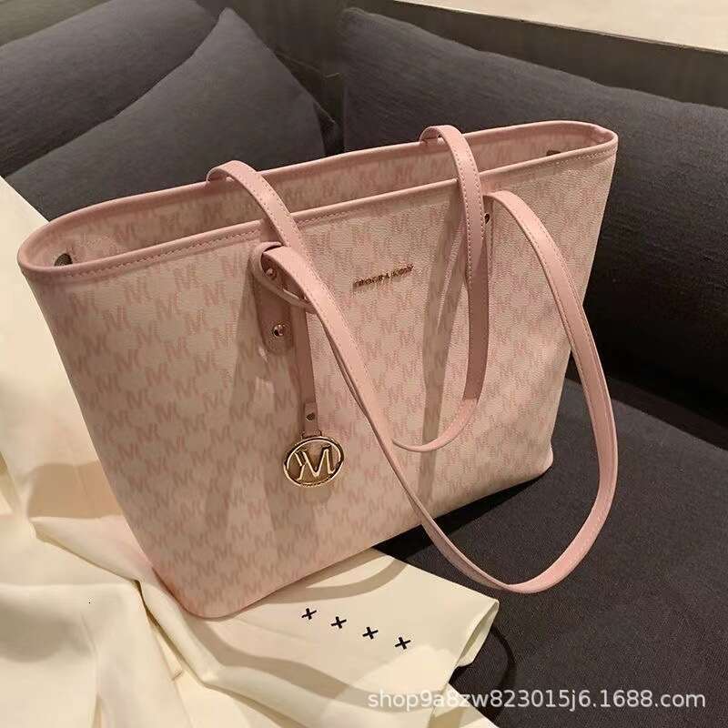 French Cherry Blossom Tote for Women 2025 New Commuter Niche Ins Handbag Large Capacity Shoulder Bag