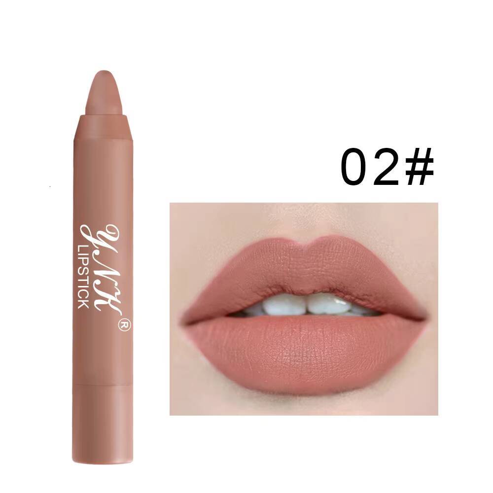 1PC Pink Series Velvet Matte Waterproof Long Lasting Red Lipstick Lip Tint Pen Cosmetic Makeup happy