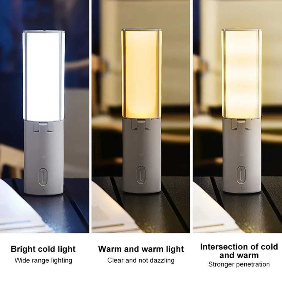 Foldable USB Rechargeable Tent Camping Light 4000mAh Travel Lanterns Outdoor Emergency Lighting Camping Lamp Party Tools W250613