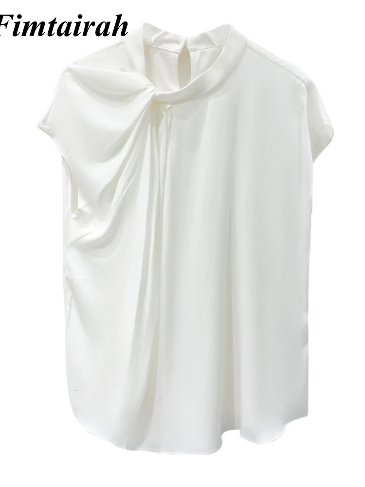Fimtairah 6A 25MM White Silk Shirt Women short-sleeved high-end heavy Summer Spring summer mulberry silk top T-shirt 250609