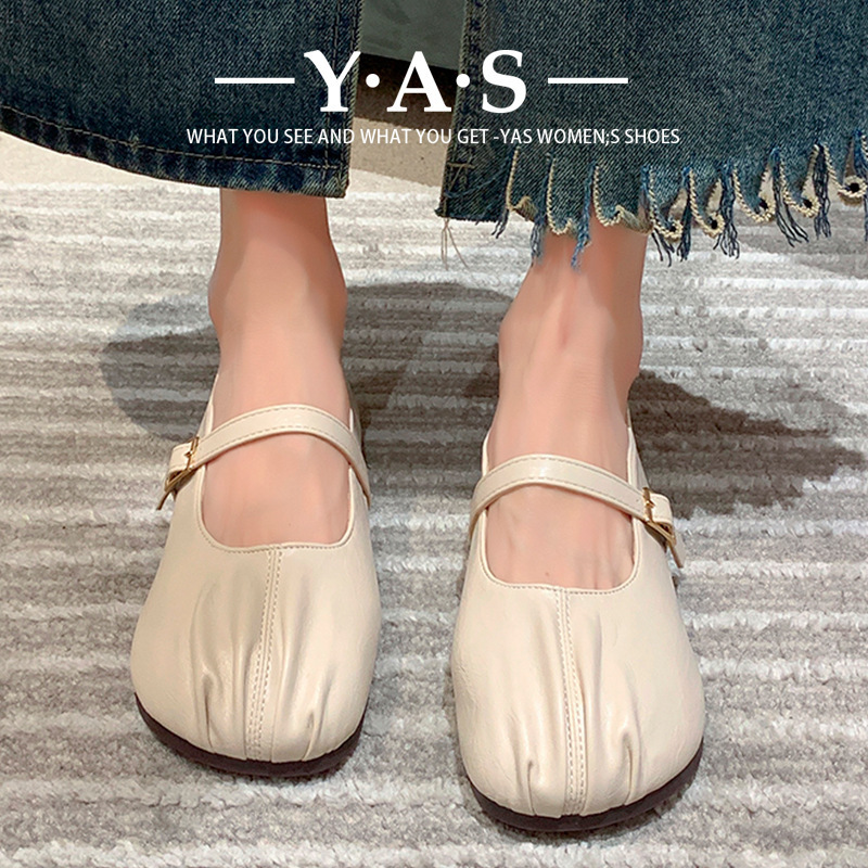 Ddmyoutdoor Women S New Soft Sole Comfortable Grandma Flat Mary Jane Leather Shoes Spring And Autumn Loafers Outdoor Shoes