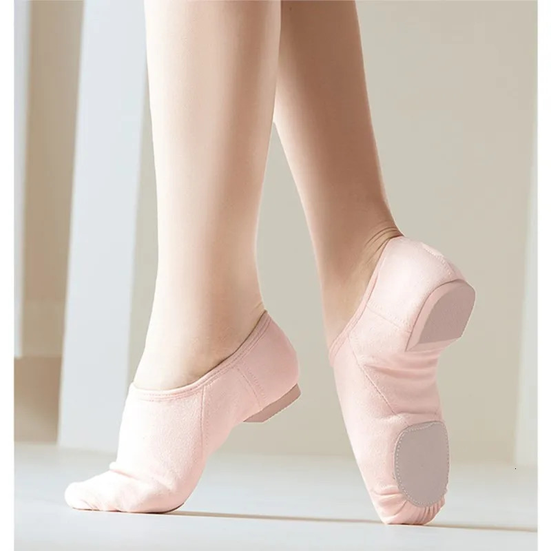 Coming High Quality Women Men Stretchy Canvas Pink Tan Brown Jazz Dancing Shoes 250613