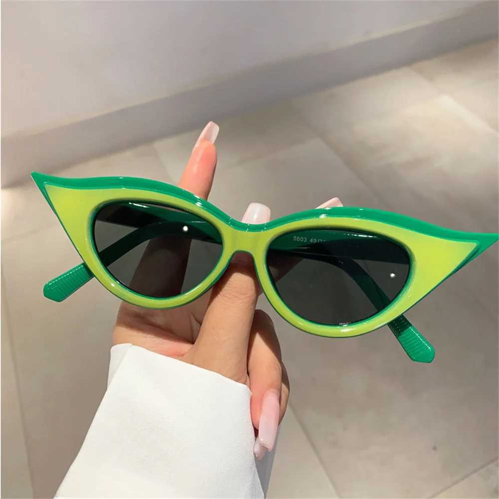 KLASSNUM Luxury Cat Eye Sunglasses Women Y2K Fashion Personalized UV400 Sun Glasses Travel Driving Eyewear Anti-UV Eyeglasses Z250614