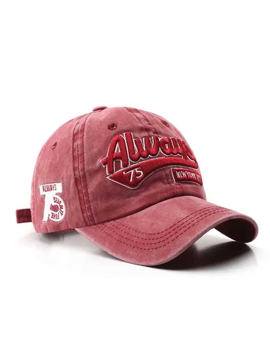 New Summer Women Men Baseball Cap Fashion Letter Embroidery Snapback Hat Vintage Washed Cotton Unisex Hip Hop Sun Hat Casquette W250614