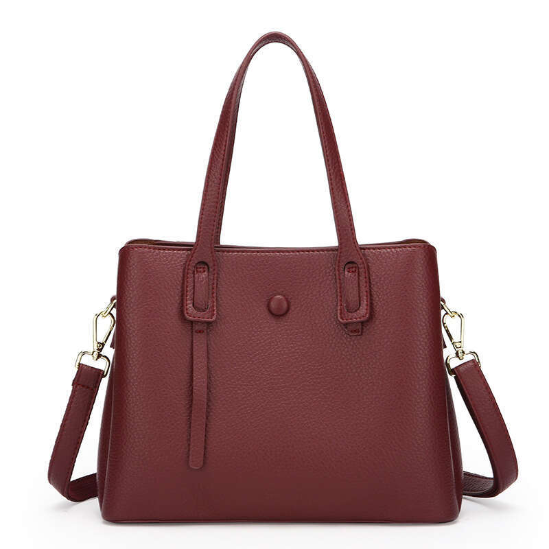 Tote Fashion Large Capacity Commuter Handbag Hot Selling Simple Soft Leather Women's Bag