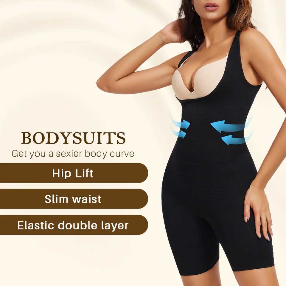 Womens One-Piece Tight Buttocks Control Lifting Shaping Shapewear Bodysuit Device High Waist Training Tight Fitting Clothing XJ250614