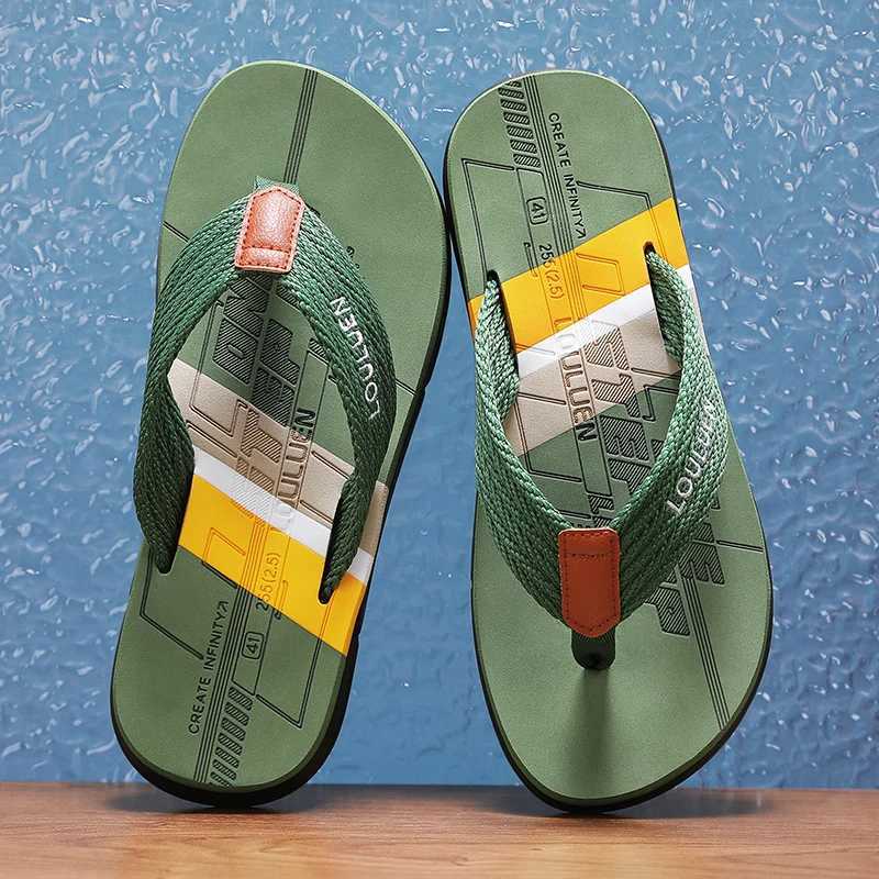 2025 Summer New Mens Slippers Fashion versatile flip-flops Mens slippers Mens Clip Toe Shoes Z250614