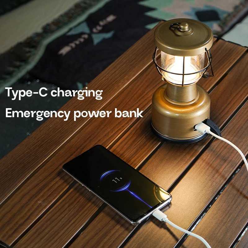 MOSLIGHTING Rechargeable Retro Horse Light Camping Lantern Portable Light Decoration Atmosphere Desk Lamp Outdoor Camping lights W250613