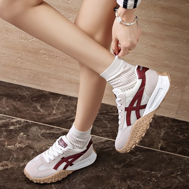 Ddmysports Dexun Women Spring New Thick Soled Versatile Agan Breathable Lightweight Soft Casual Sports Shoes Outdoor Shoes