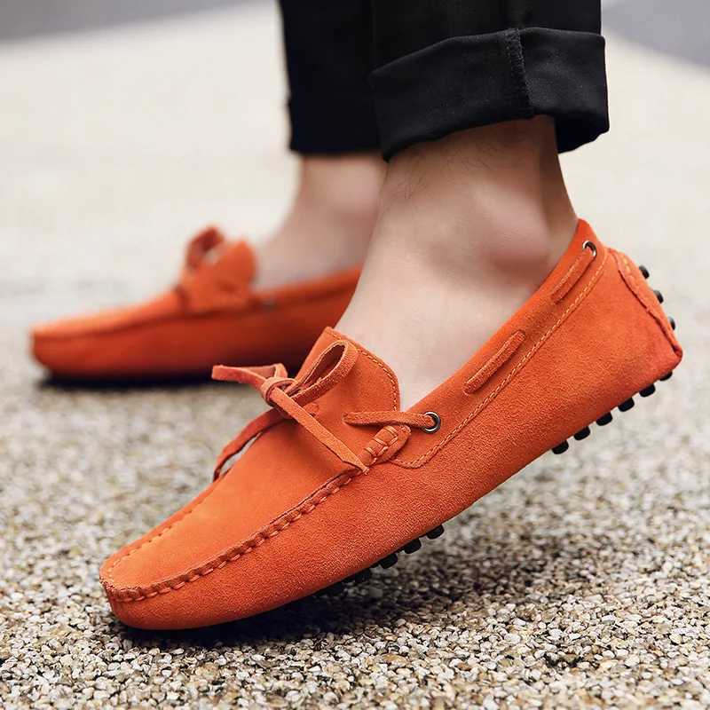 High Quality Men Loafers Suede Casual Shoes Summer Classic Soft Male Driving Shoes Luxury Slip Men Flats Size 38-49 XJ250614