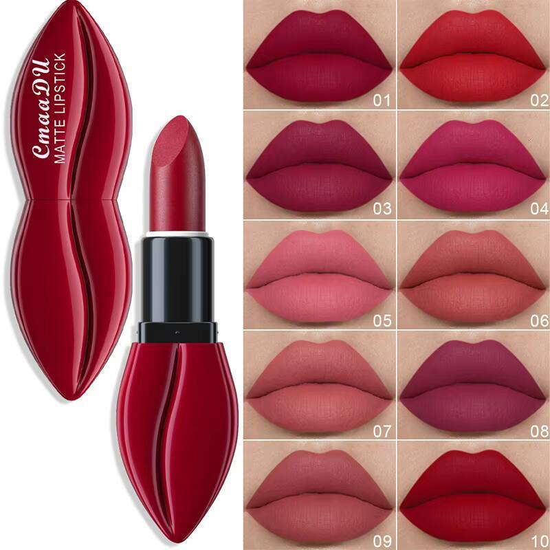 Waterproof Matte Velvet Gloss With Rich Color Long Lasting Makeup Lipstick Moisturizing Jelly Lipglaze Korean Lip Cosmetics happy