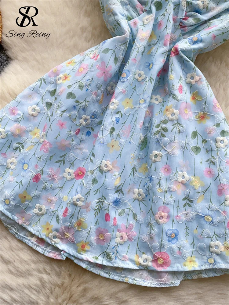 SINGREINY Summer sweet Backless Tank Top Female Halter Sleeveless Elastic Skinny Senior Sweet y Floral Camisole 250611