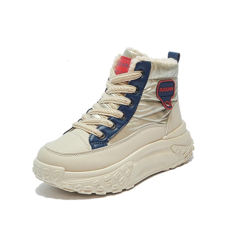 Ddmysports Women S Snow Boots New Winter Plush Thickened High Top Thick Soled Versatile Northeast Warm Cotton Shoes Outdoor Shoes