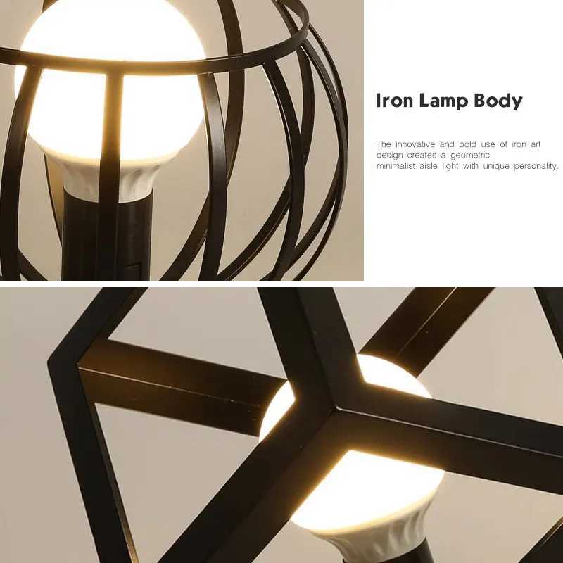 E27 Base Ceiling Light Retro Metal Frame Ceiling Lamp For Hallway Foyer Kitchen Restaurant Indoor Vintage Ceiling Lights FixtureXJ2500613