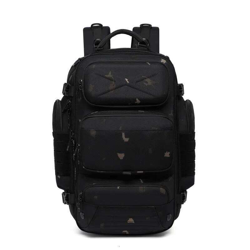 Ozuko Men's Backpack Outdoor Multi Functional Travel Large Capacity Waterproof Separate Shoe Compartment Business Bag