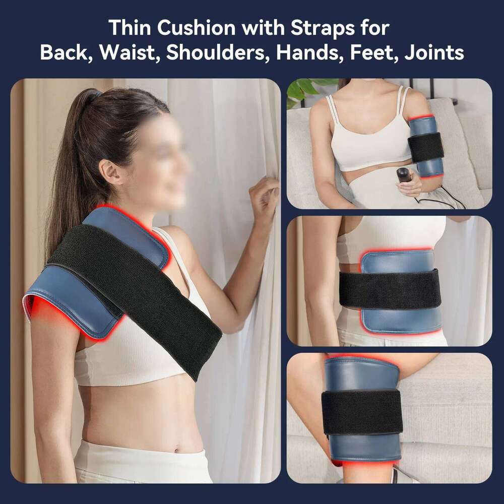80Pcs LED Light Therapy Pad Detachable 3000Mah Battery Portable Pain Relief For Arthritis Back Neck Shoulder Muscle