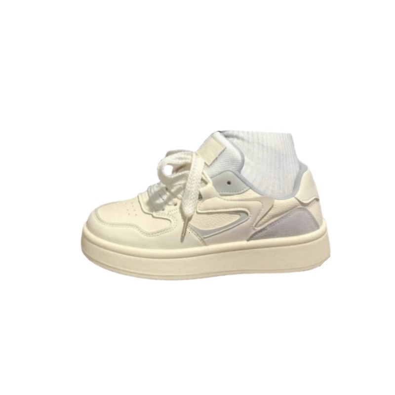 Ddmysports Thick Soled Lightweight White Sneakers For Women New Summer Student Versatile Ins Niche Casual Board Shoes Outdoor Shoes