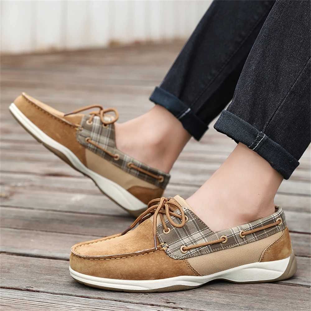 Mens Plus Size Luxury Boat Loafers - Premium PU Upper Breathable Lining Soft Insoles Anti-Slip Sole Lightweight Comfortable XJ250614