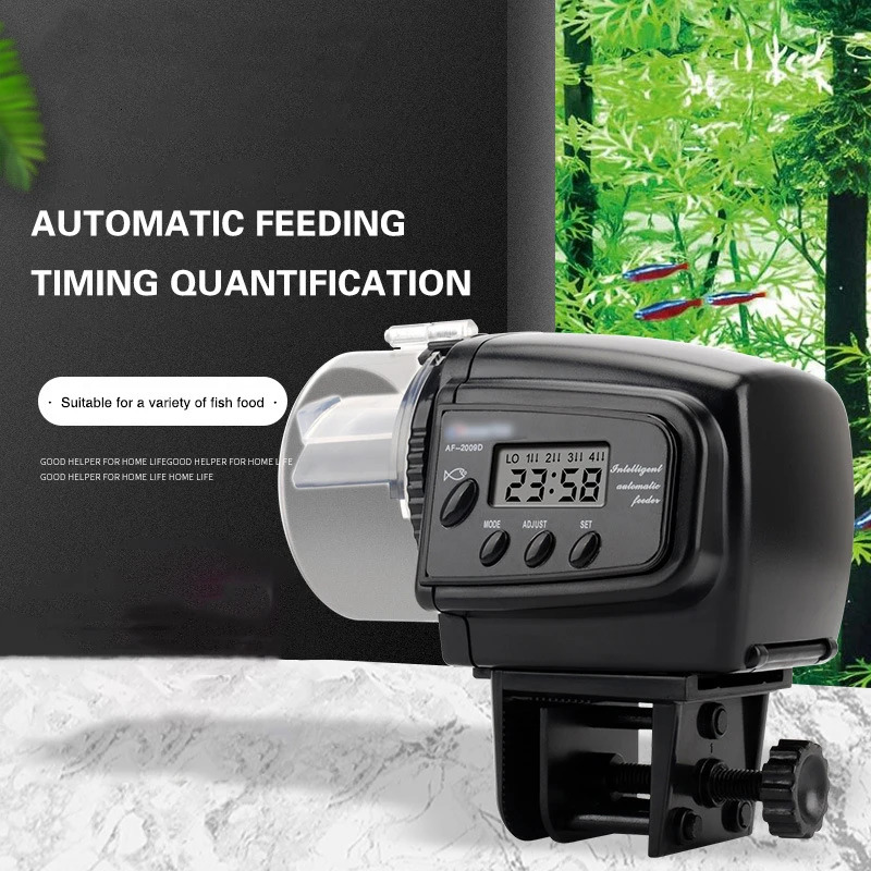 Digital Automatic Auto Tank Pond Fish Food Feeder with Aquarium Fishes Feeding Timer Auto Manual Pet Feeder Lcd Feeding Machine 250613