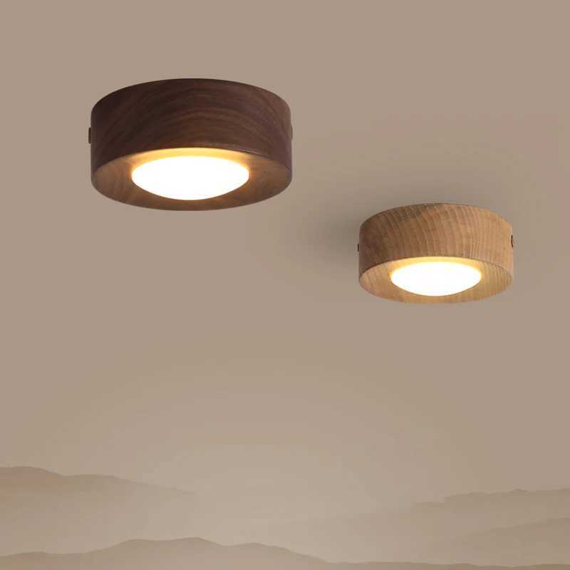 corridor lamp Walnut ceiling lights ash wood led lights for room living room Spotlights Porch light home decor lighting XJ2500613