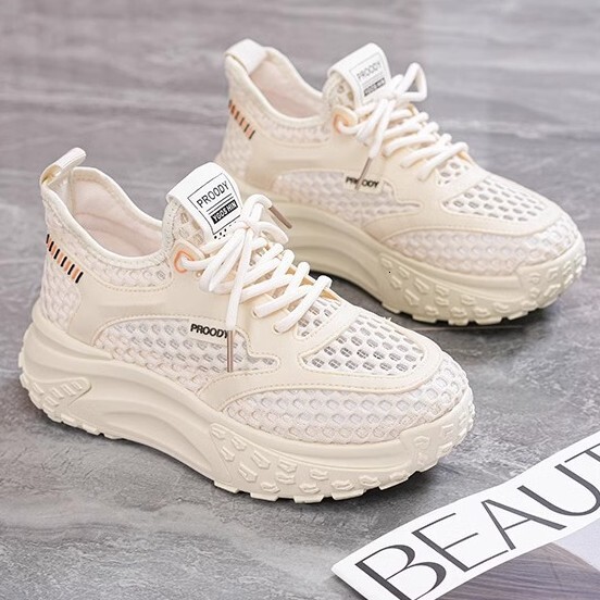 Ddmysports Super Popular INS Korean Style New Dad For Women Summer Student Running Sports Casual Mesh Breathable Shoes Outdoor Shoes