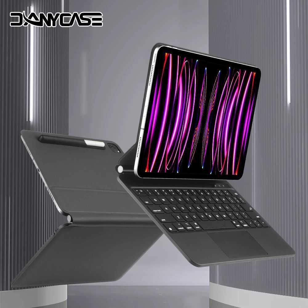 2025 Magic Keyboard Case for iPad Pro 11 M4 iPad Air 4/5/6 10th Generation 12.9 13 Smart Bluetooth Multi-Touch Trackpad Keyboard X250614