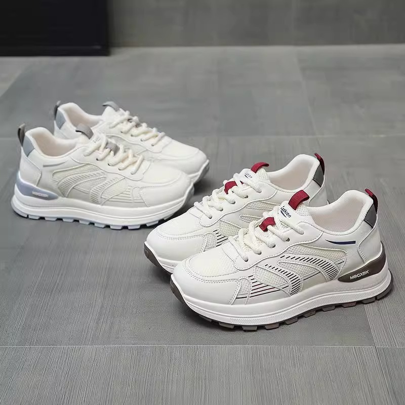Ddmysports Spring Women S New Casual Versatile White Sneakers Breathable Mesh Lightweight Soft Sole Shock Absorption Running Shoes Outdoor Shoes