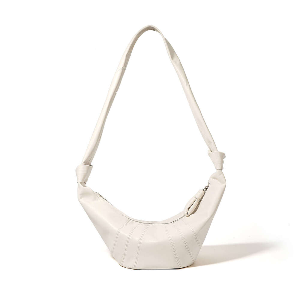 2025 New Niche Texture Genuine Leather Commuter Large Capacity Shoulder Crossbody Waist Dumpling Croissant Bag