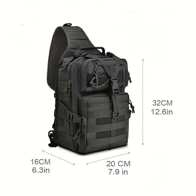Tactical Sling Backpack Versatile Chest Waterproof EDC Rucksack Bag For Outdoor Hiking Camping
