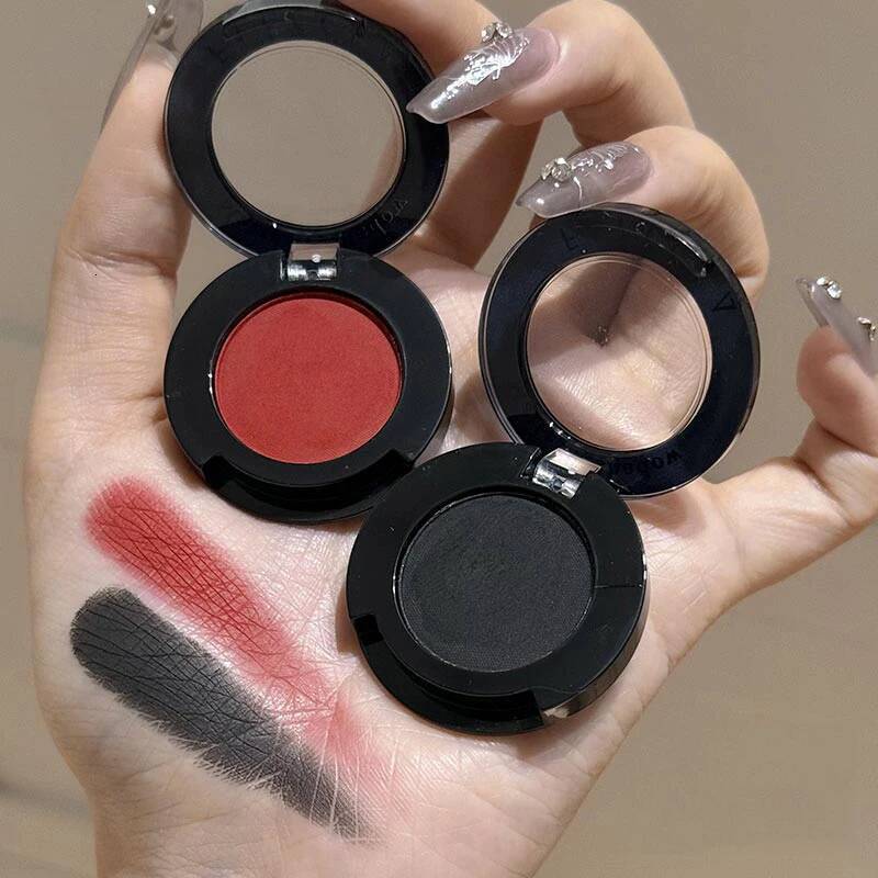 2pcs/set White and Blue Combination Set High Saturation American Style Shadow Eye Makeup Matte Eyeshadow