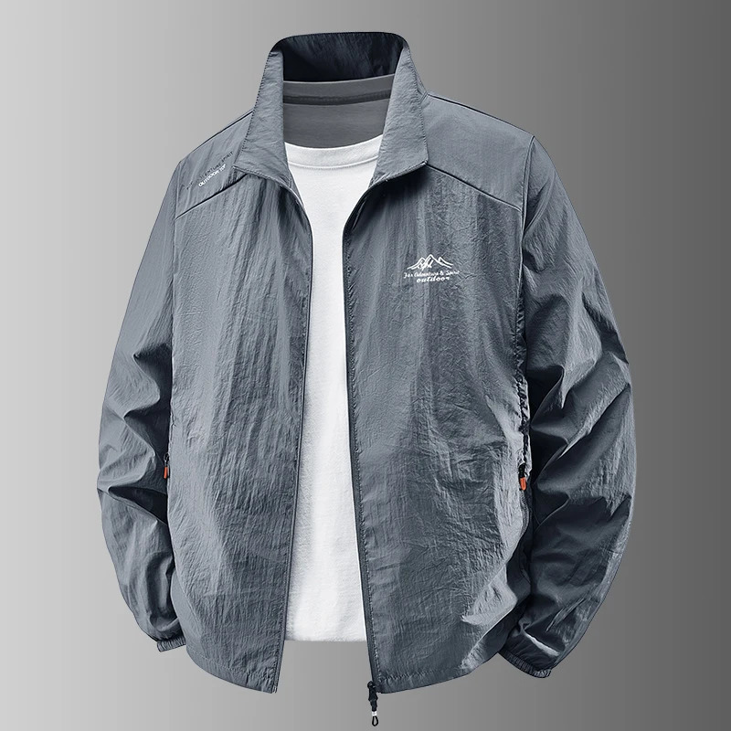 Summer Mens Sun Protection Casual Breathable Sports Windproof Water Resistant Ultrathin Jacket Outdoor Fishing Skin Clothing 250614
