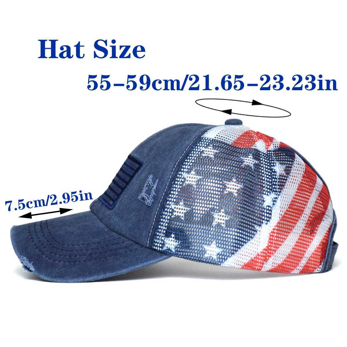 American Flag Camouflage Baseball Caps Mens Summer Hats Sunscreen Hats Womens Summer Hats Popular Tennis Hats W250614
